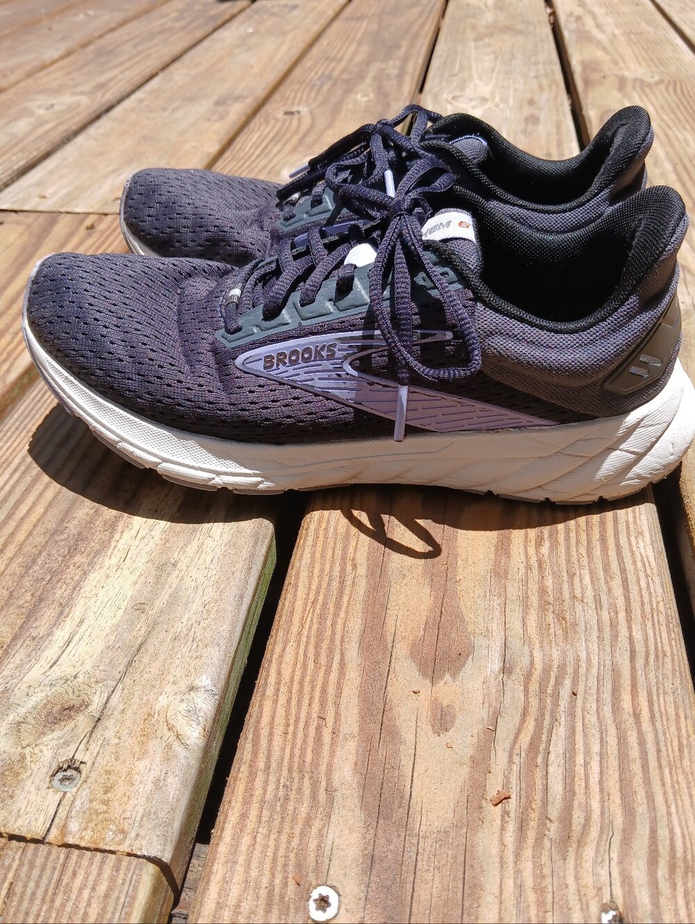 Brooks Anthem 6 Navy Purple and White Running Shoes Womens Size 8 - Picture 2 of 8